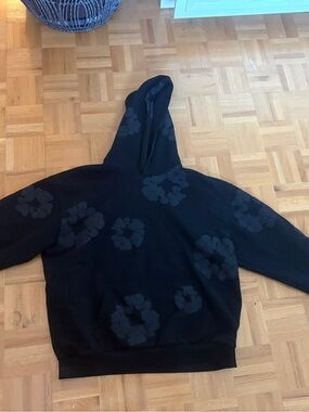 Men’s Denim Tears Black Floral Hoodie